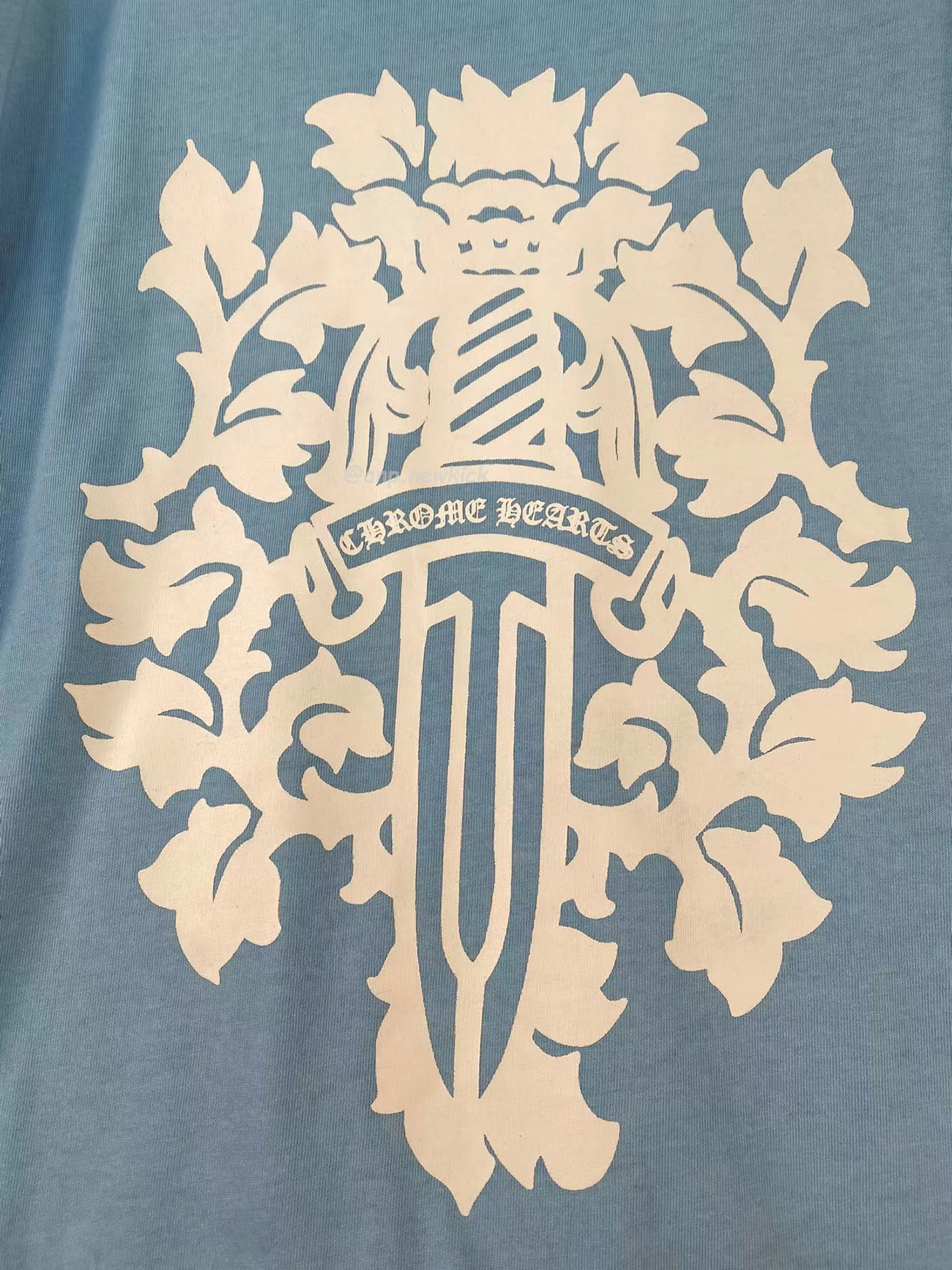 Chrome Hearts Vine Dagger T Shirt Baby Blue (7) - www.newkick.vip